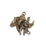 Sterling Silver Chinese 'Junk Man' Charm Or Pendant Vintage c1970s