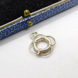 Sterling Silver Marine Ship's Life Ring Maritime Charm Pendant Vintage c1970