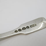 Victorian Sterling Silver Fiddle Pattern Tea Caddy Spoon Antique 1839 London