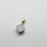 Sterling Silver and Diamond Paste Drop Charm Pendant Vintage c1970