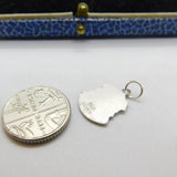 Sterling Silver and Enamel Travel Shield 'Colwyn Bay' Wales Charm Vintage c1970