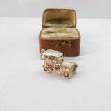 Sterling Silver Motor Car Charm Pendant Vintage c1970