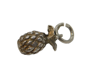 Sterling Silver Pineapple Charm Pendant Vintage c1970s