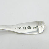 George III Sterling Silver Fiddle Pattern Tea Caddy Spoon Antique 1820 London