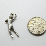 Sterling Silver Dancing Lady Charm Pendant Vintage c1970