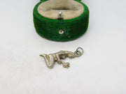 Sterling Silver Virgo Zodiac Charm Pendant Vintage c1970