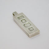Sterling Silver Bullion Bar Ingot Pendant Vintage 1977 London