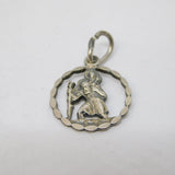 Sterling Silver St Christopher Charm Pendant Vintage c1970