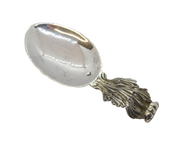 Sterling Silver Arts & Crafts Style Acanthus Pattern Tea Caddy Spoon Vintage