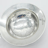 Edwardian Sterling Silver Floral Tea Strainer Antique 1908 Birmingham