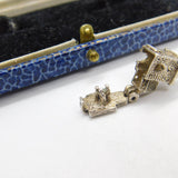 Sterling Silver Opening Couple in the Church Charm Pendant Vintage c1970