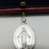 White Metal French Catholic Crown of Thorns Charm Pendant Antique c1920