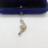 Sterling Silver Pistol Form Charm Pendant Vintage c1970
