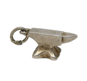 Sterling Silver Blacksmith's Anvil Charm Pendant Vintage c1970