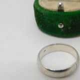 Sterling Silver Wedding Band Ring Vintage c1970 Size O 1/2 UK