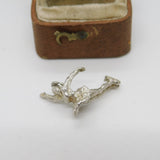 Sterling Silver Ballet Dancer Charm Pendant Vintage c1970
