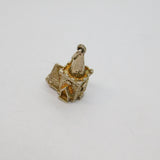 Sterling Silver Opening Church With Wedding Inside Charm Pendant Vintage c1970s