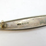 Sterling Silver Colourful Enamel Floral Brooch Antique 1912 Birmingham