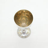 Victorian Silver Plated Floral Pattern Chalice Goblet Antique c1880s