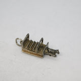 Sterling Silver Horse & Carriage Charm Pendant Vintage c1970