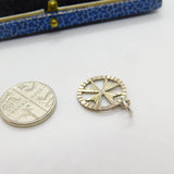 Sterling Silver Maltese Charm Pendant Vintage c1970