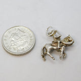 Sterling Silver Medieval Knight Charm Pendant Vintage c1970s
