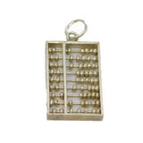 Sterling Silver Abacus Charm Pendant Vintage c1970s