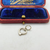 Sterling Silver Dainty Heart Charm Pendant Vintage c1970