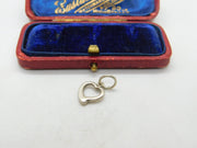 Sterling Silver Dainty Heart Charm Pendant Vintage c1970