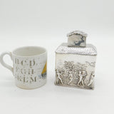 Victorian Sterling Silver Neoclassical Tea Caddy Antique 1892 Birmingham