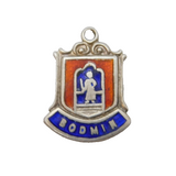 Sterling Silver Enamel Bodmin Charm Pendant Vintage c1970s