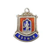 Sterling Silver Enamel Bodmin Charm Pendant Vintage c1970s