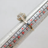 Sterling Silver 9 Spinel Cluster Dress Ring Modern c1990 Size K