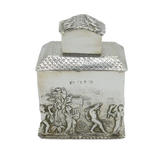 Victorian Sterling Silver Neoclassical Tea Caddy Antique 1892 Birmingham