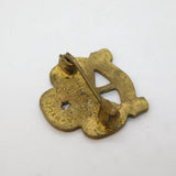 20th Century Gilt Metal & Enamel Girl Guides Badge Brooch Antique c1930s
