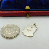 Sterling Silver and Coloured Enamel Travel Shield 'Looe' Charm Vintage c1970