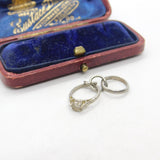 Sterling Silver Wedding & Engagement Ring Charm Pendant Vintage c1970