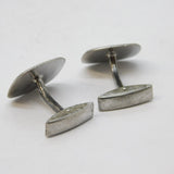 Pair of Sterling Silver Square Gents Cufflinks Vintage 1978 Birmingham