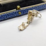 Sterling Silver Openable Church on Wedding Day Charm Pendant Vintage c1970