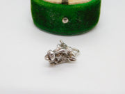 Sterling Silver Taurus Bulls Head Zodiac Charm Pendant Vintage c1970