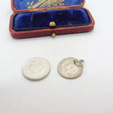 Sterling Silver King George VI Threepence Coin Charm Pendant Antique 1941