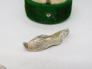 Sterling Silver Clog Shoe Charm Pendant Vintage c1970