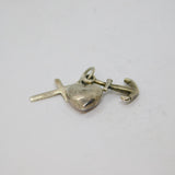 Sterling Silver Faith Hope Charity Charm Pendant Vintage c1970