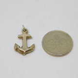 Sterling Silver Anchor Charm Pendant Vintage c1970