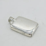 Art Deco Sterling Silver 2oz Hipflask Antique 1932 London