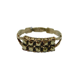Sterling Silver Two Tier Marcasite Art Deco Dress Ring Antique c1930 Size N 1/2