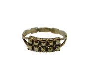 Sterling Silver Two Tier Marcasite Art Deco Dress Ring Antique c1930 Size N 1/2