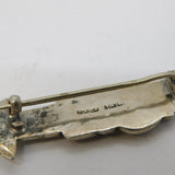 Shipton & Co. Sterling Silver Scottish Bagpiper Brooch Vintage c1950