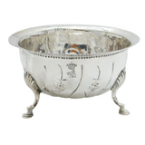 Irish George III Sterling Silver Paw Foot Floral Bowl Antique 1761 Dublin