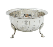 Irish George III Sterling Silver Paw Foot Floral Bowl Antique 1761 Dublin
